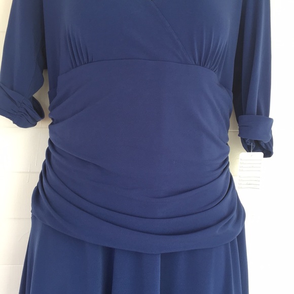 NEW WITH TAGS! Sleeq Lined with Control Panels Blue Dress 3029 - Picture 2 of 10